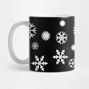 Black and white seamless pattern snowflakes Mug